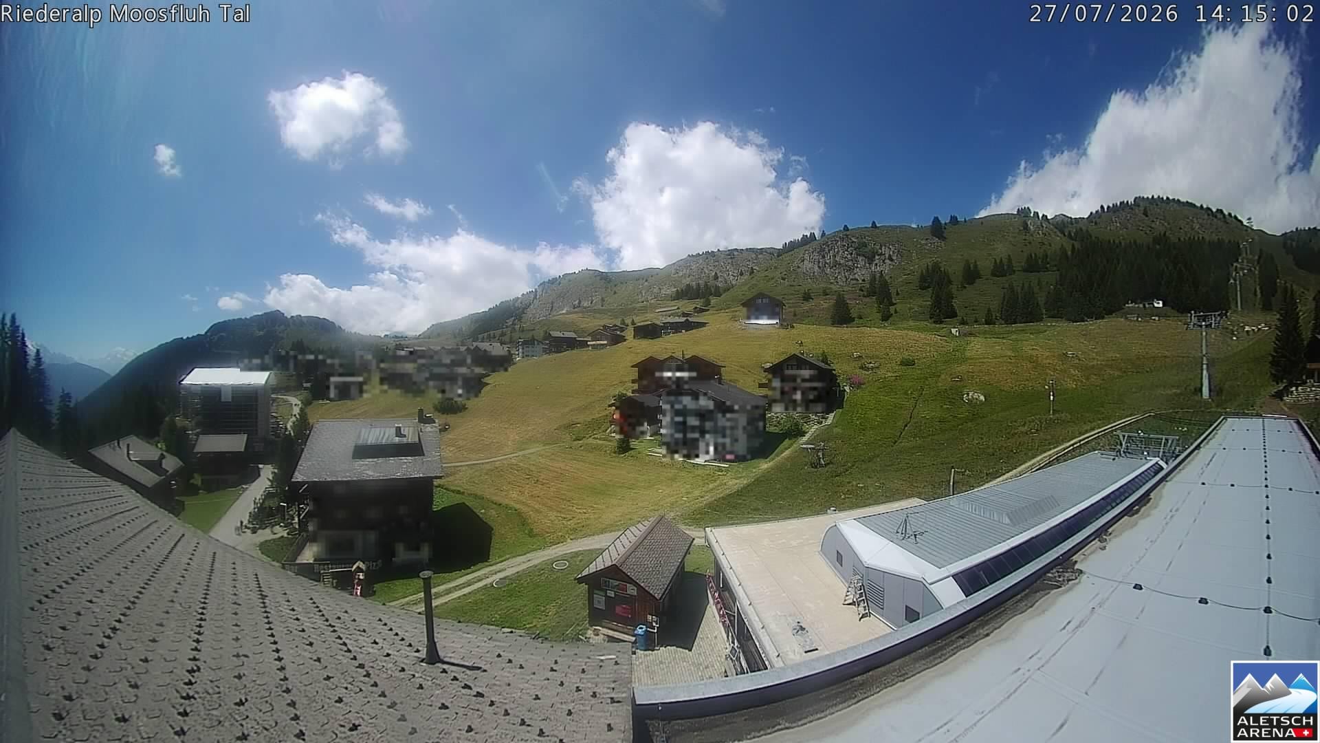 Archiv Foto Webcam Riederalp: Dorfmitte