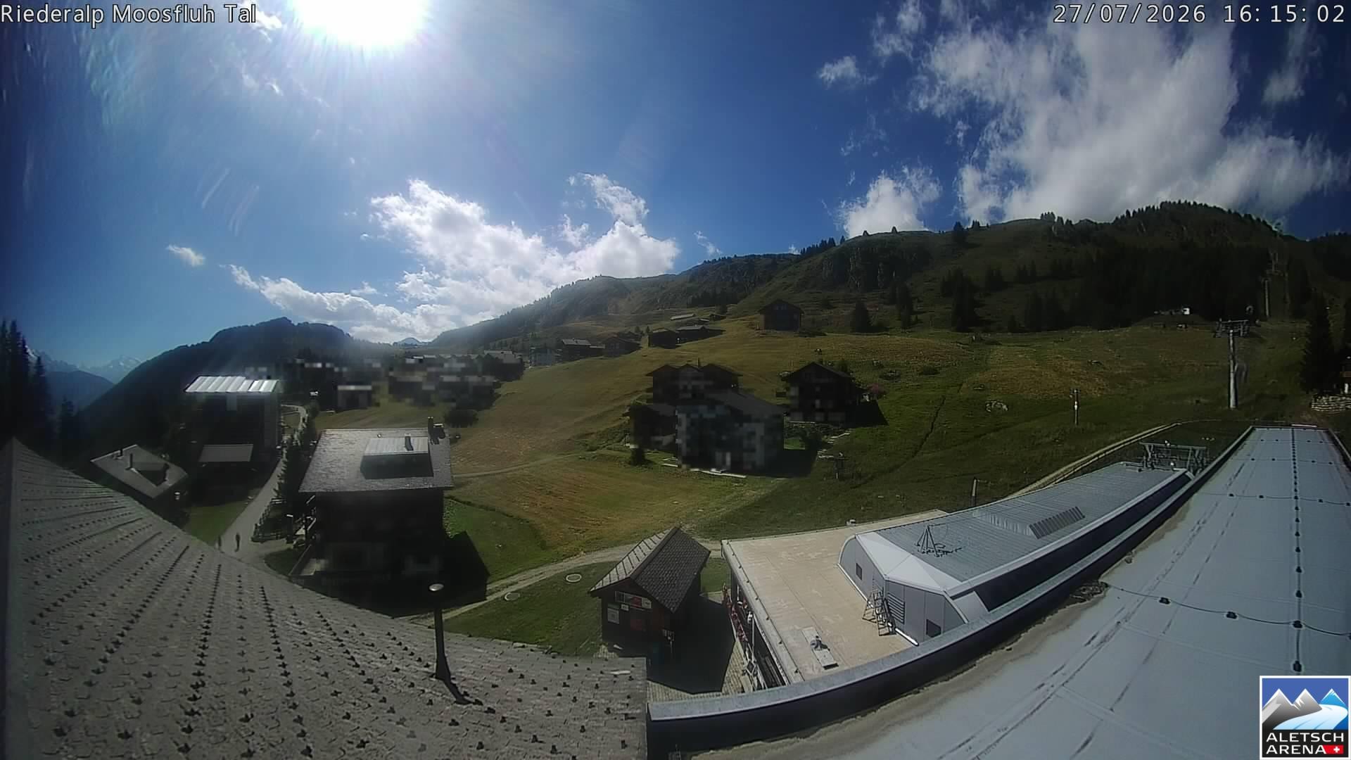 Archiv Foto Webcam Riederalp: Dorfmitte