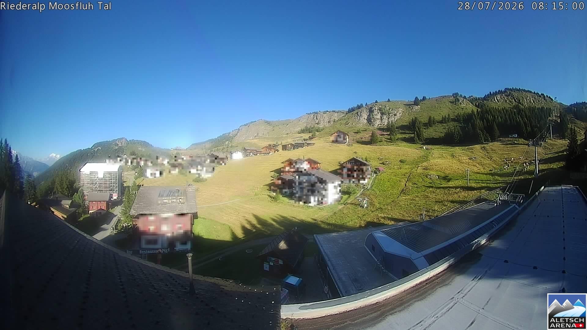 Archiv Foto Webcam Riederalp: Dorfmitte