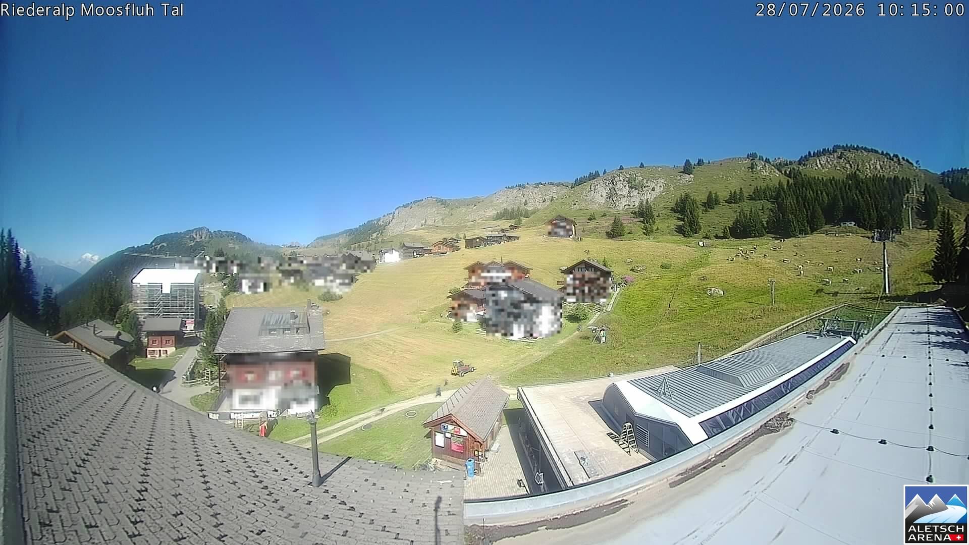 Archiv Foto Webcam Riederalp: Dorfmitte