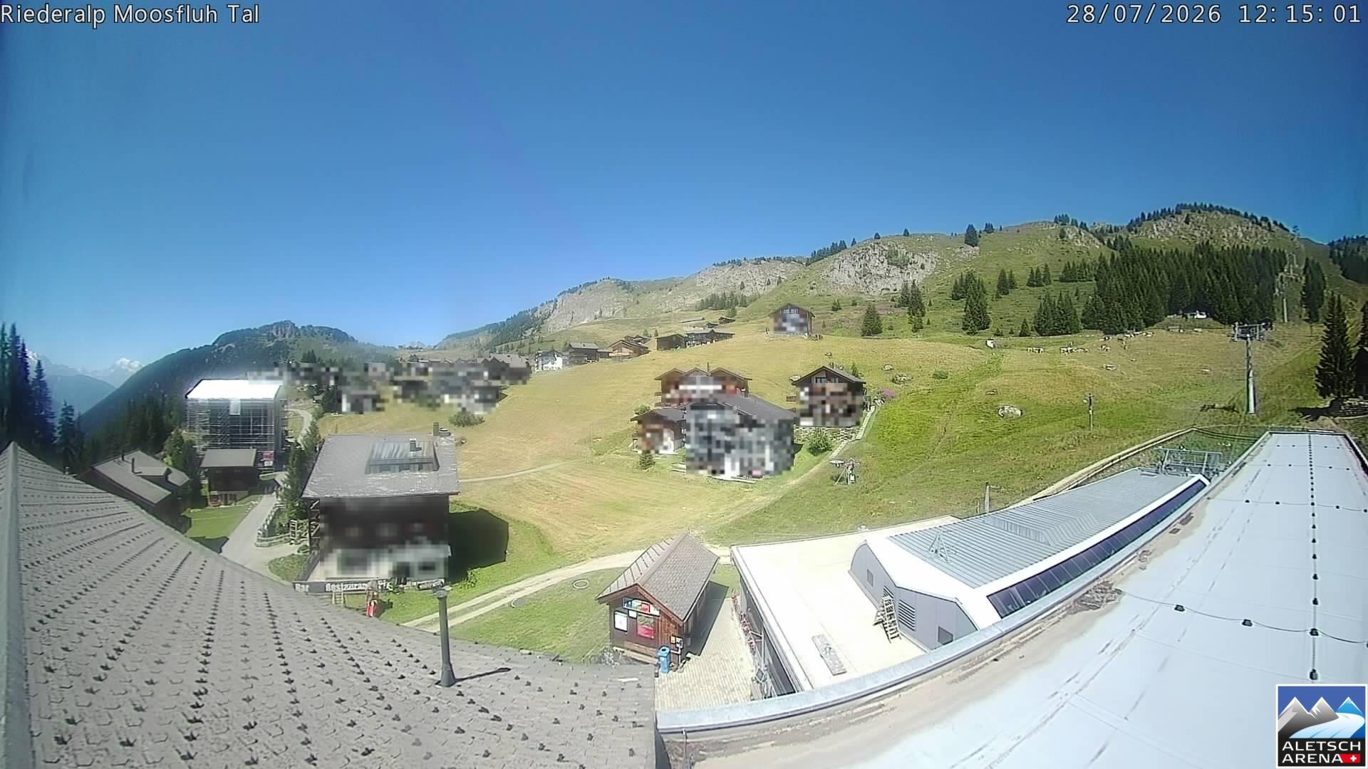 Archiv Foto Webcam Riederalp: Dorfmitte