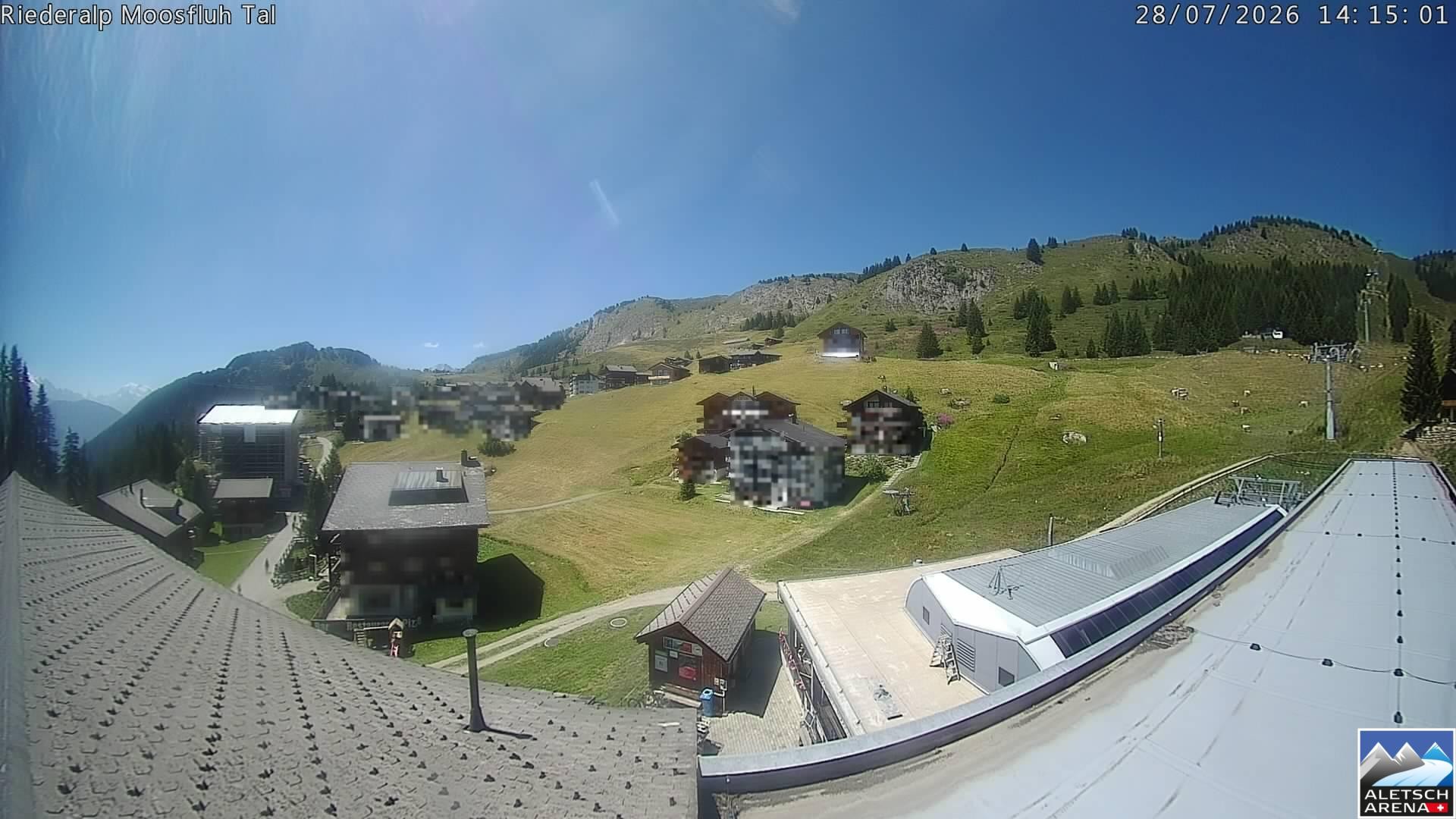 Archiv Foto Webcam Riederalp: Dorfmitte