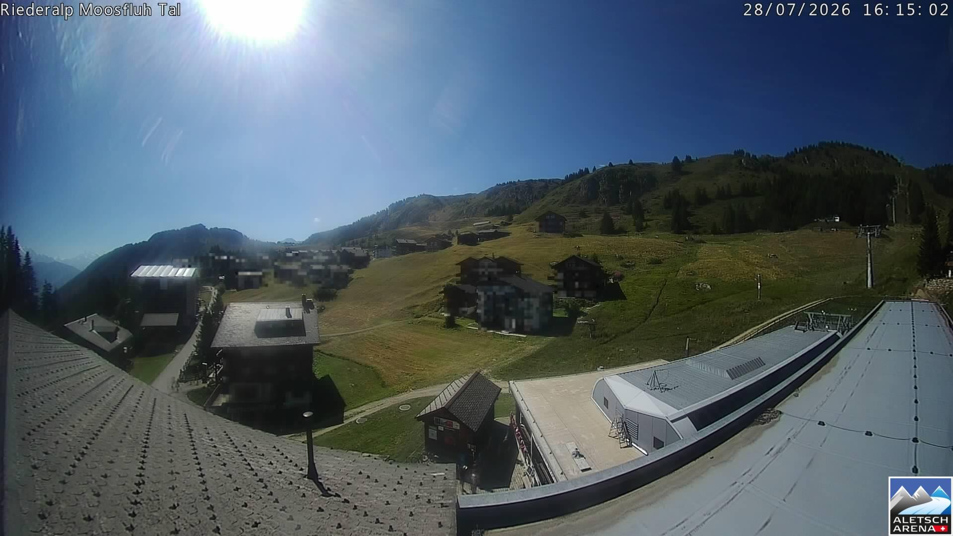 Archiv Foto Webcam Riederalp: Dorfmitte