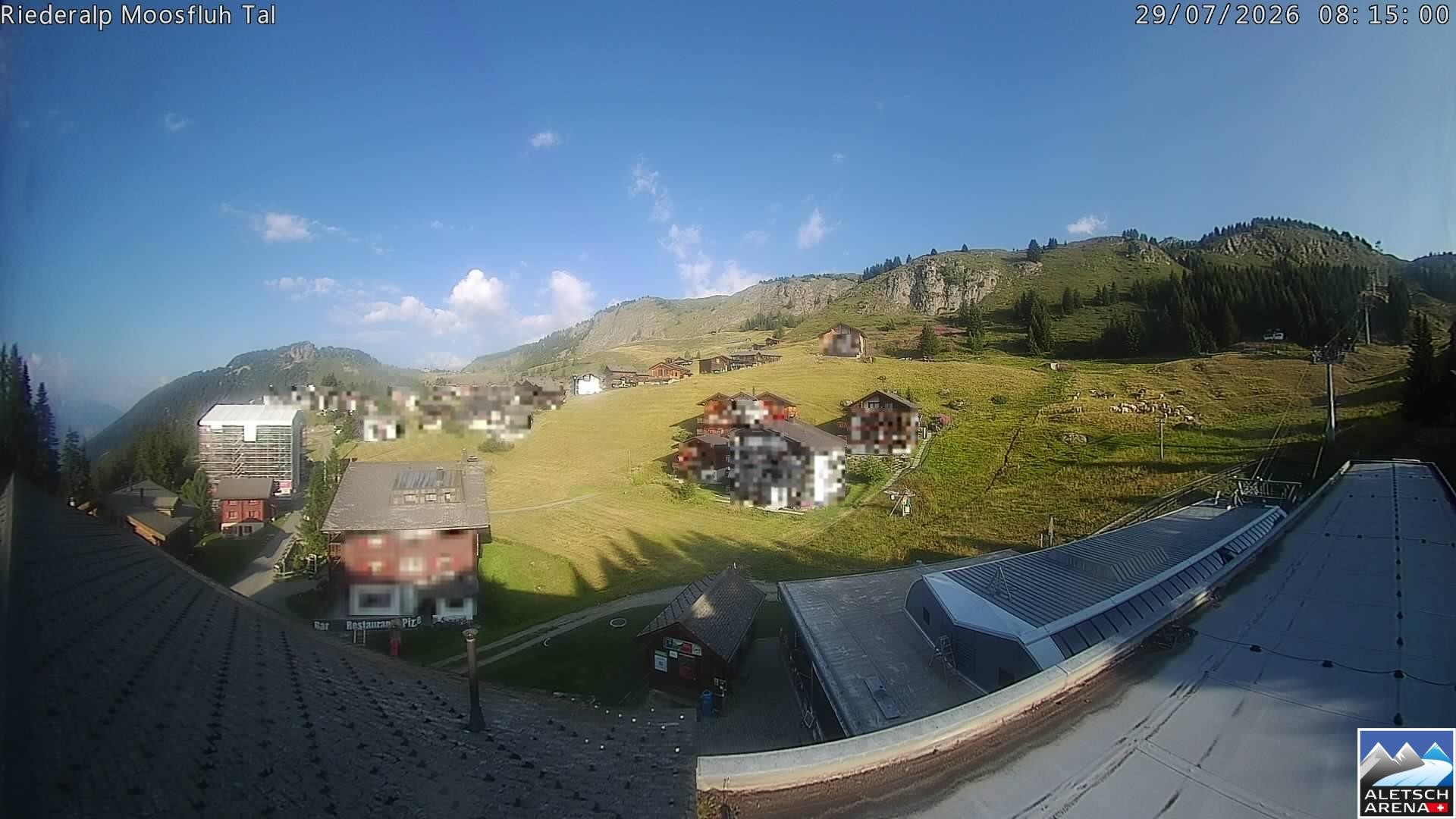 Archiv Foto Webcam Riederalp: Dorfmitte