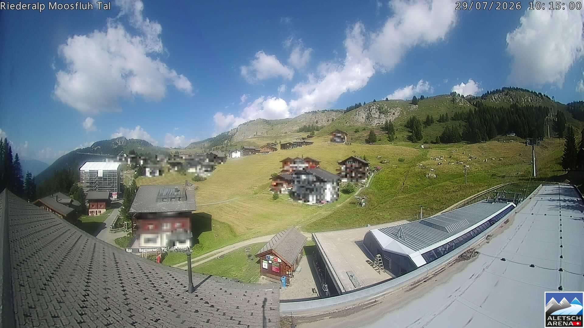Archiv Foto Webcam Riederalp: Dorfmitte