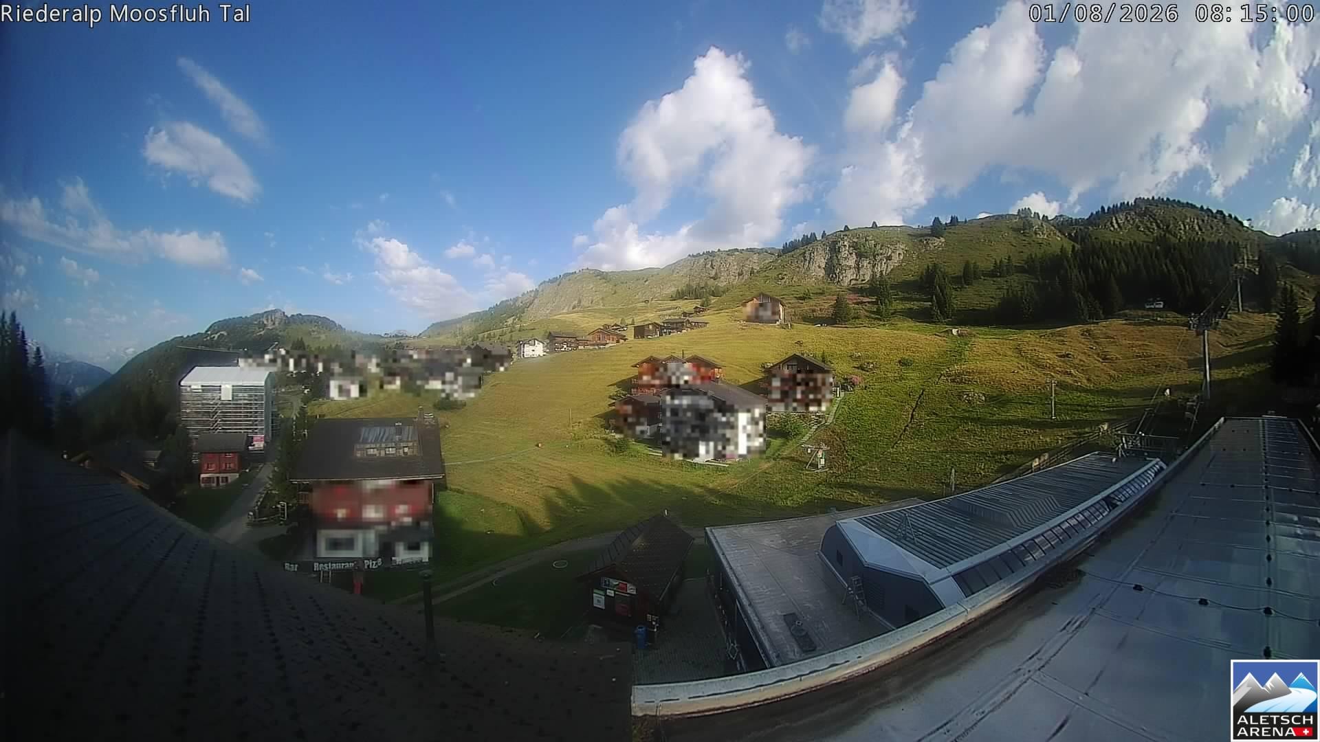 Archived image Webcam Riederalp - Village