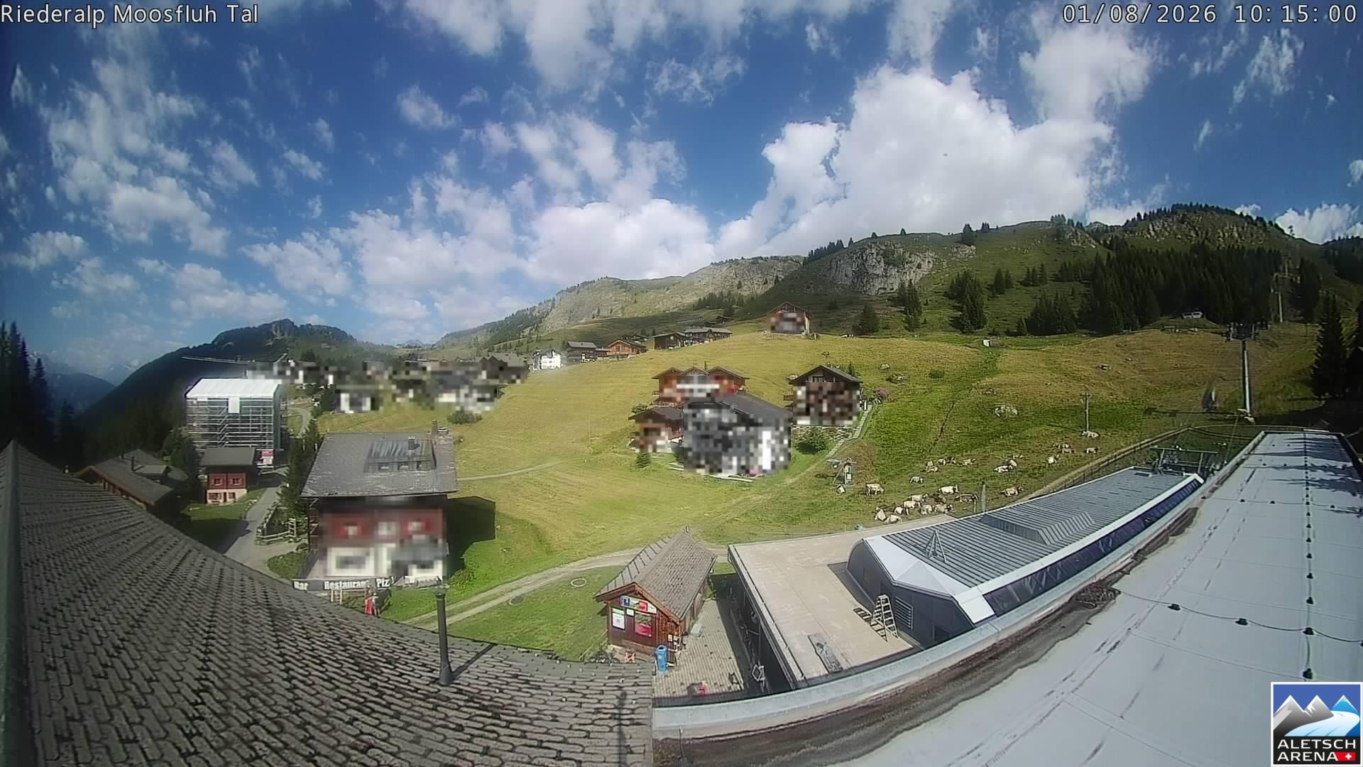 Archived image Webcam Riederalp - Village