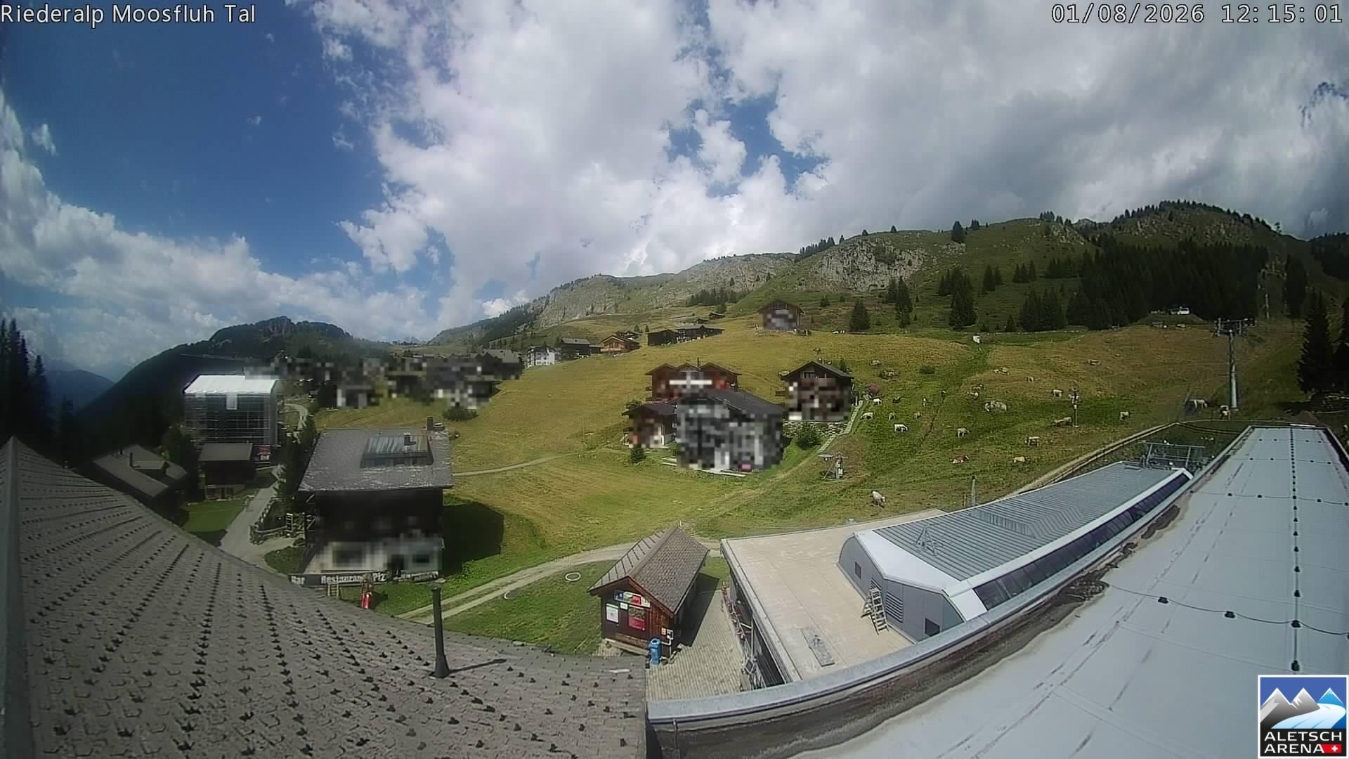 Archived image Webcam Riederalp - Village