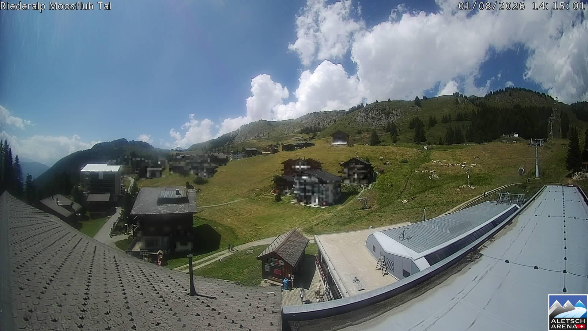 Archived image Webcam Riederalp - Village
