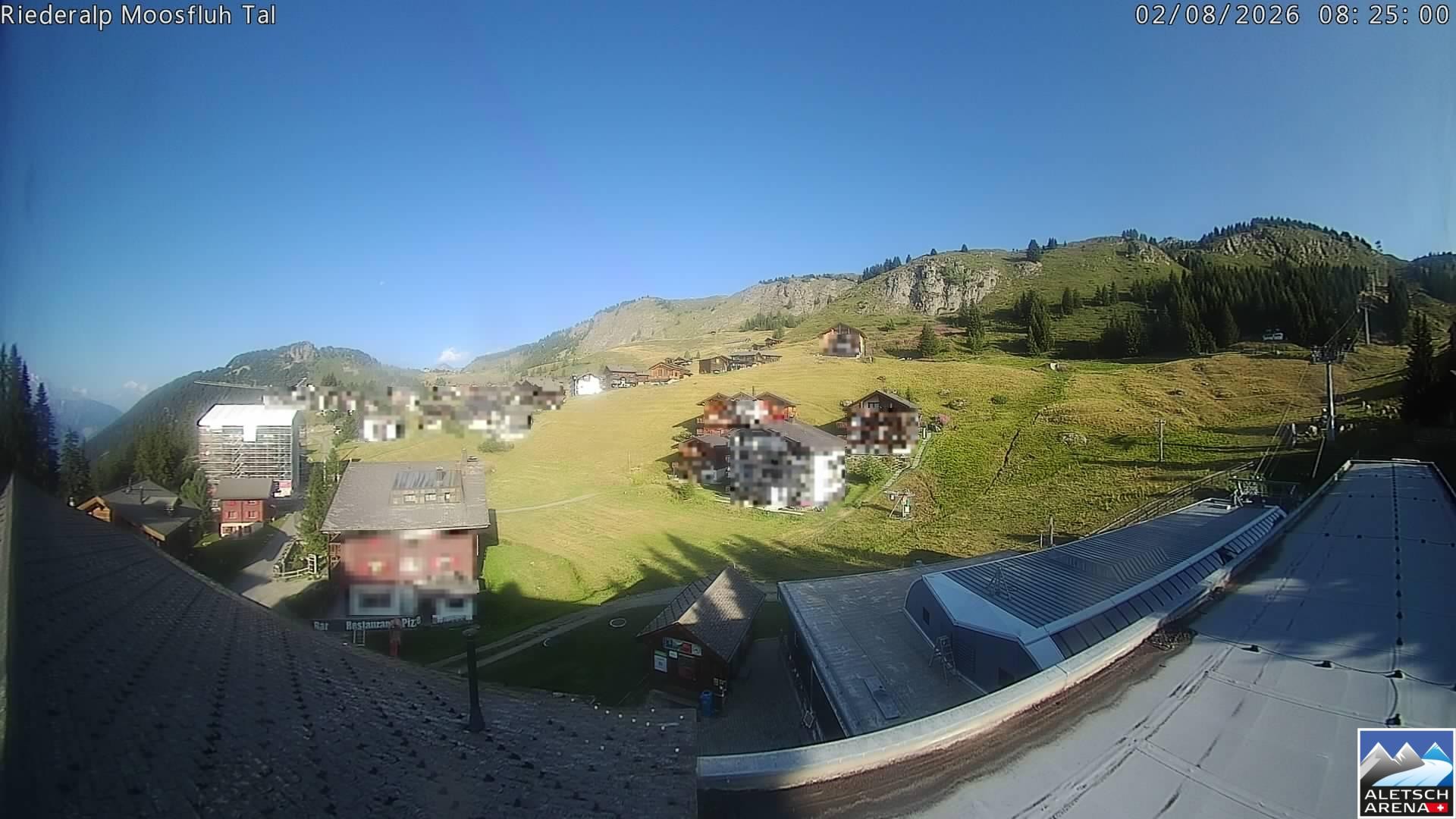 Archiv Foto Webcam Riederalp: Dorfmitte
