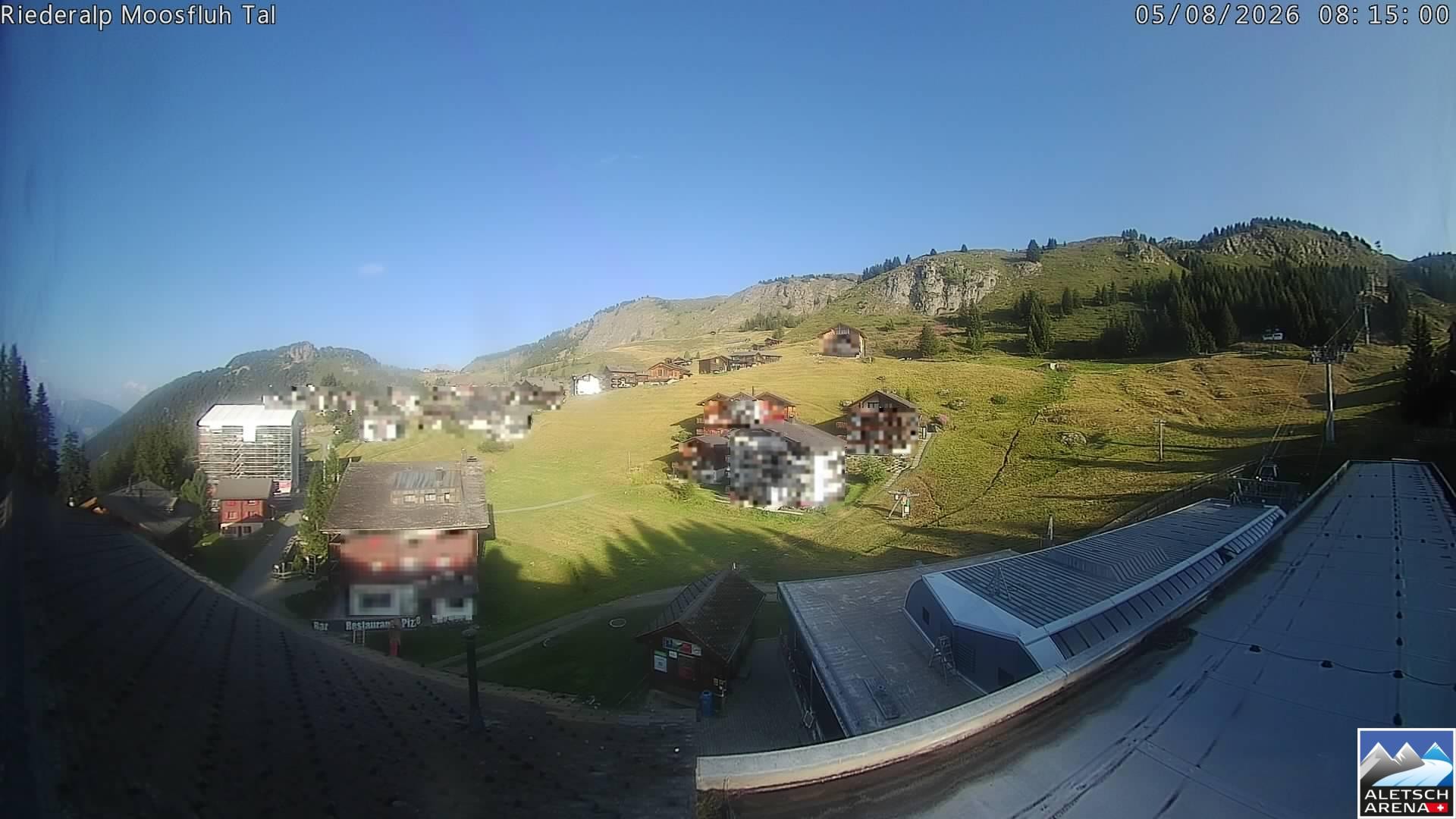Archiv Foto Webcam Riederalp: Dorfmitte