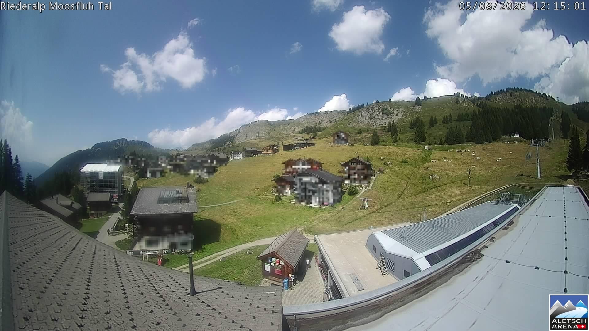 Archiv Foto Webcam Riederalp: Dorfmitte