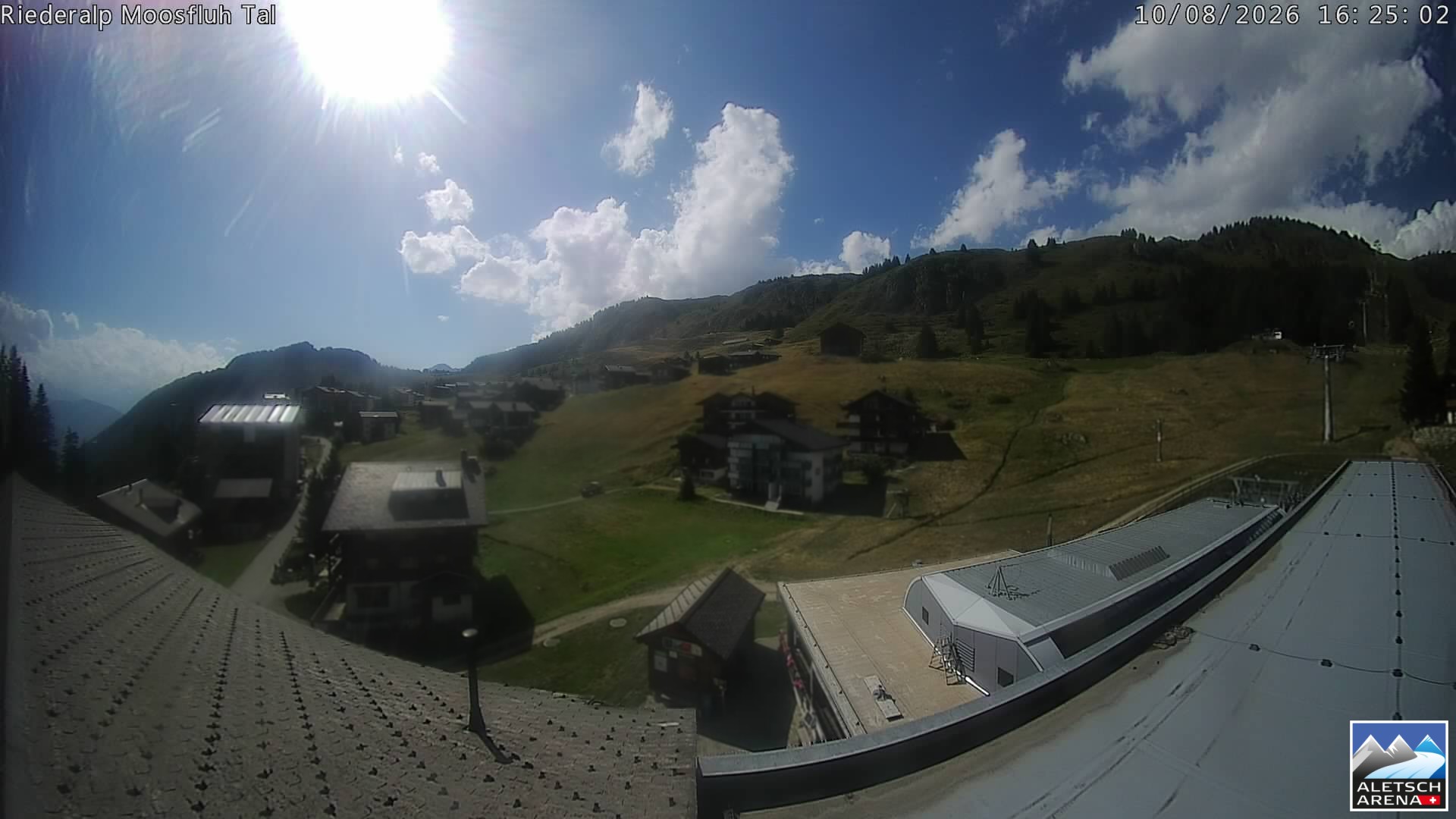 Archiv Foto Webcam Riederalp: Dorfmitte