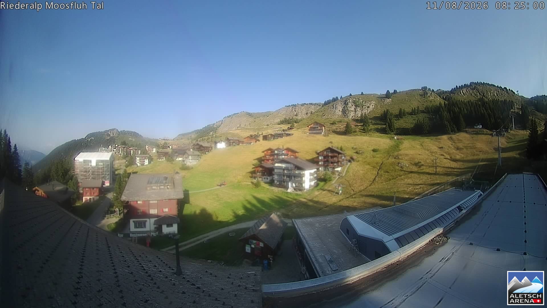 Archiv Foto Webcam Riederalp: Dorfmitte