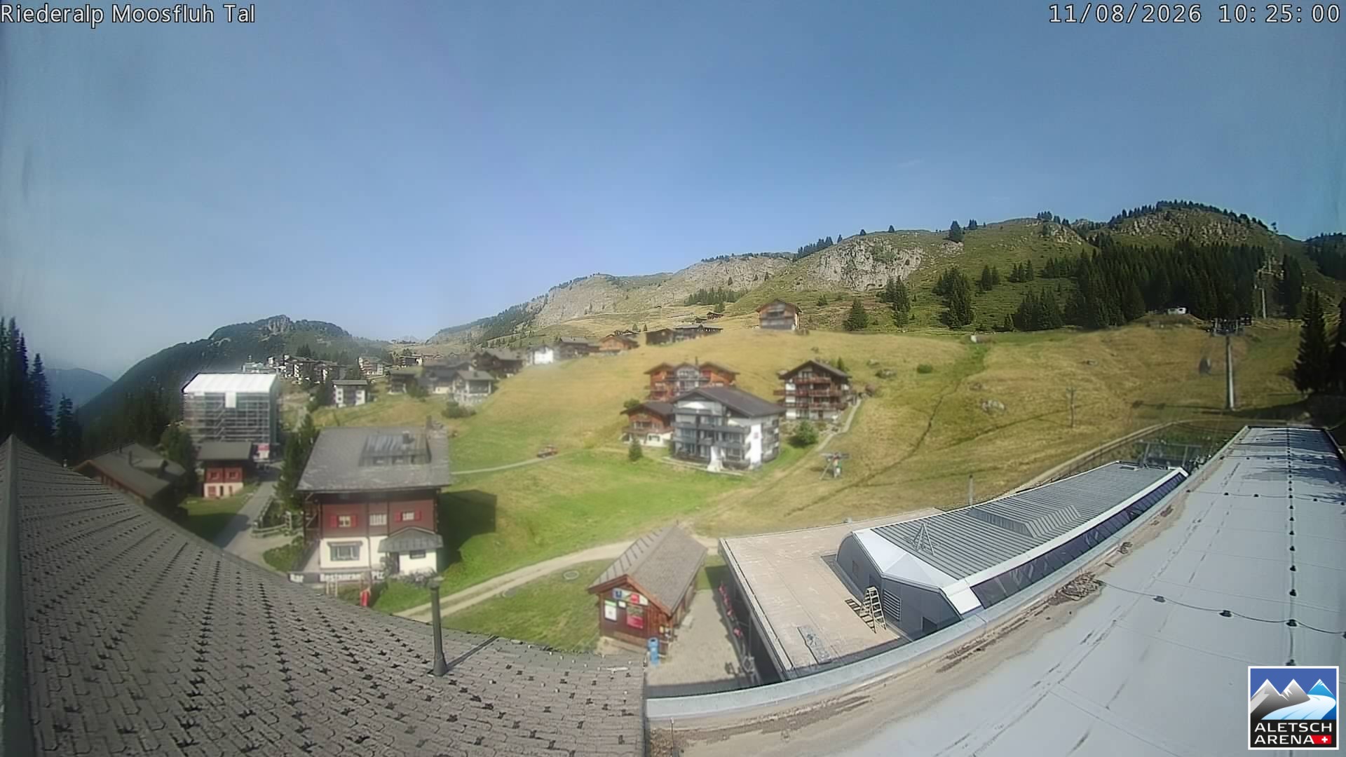 Archiv Foto Webcam Riederalp: Dorfmitte