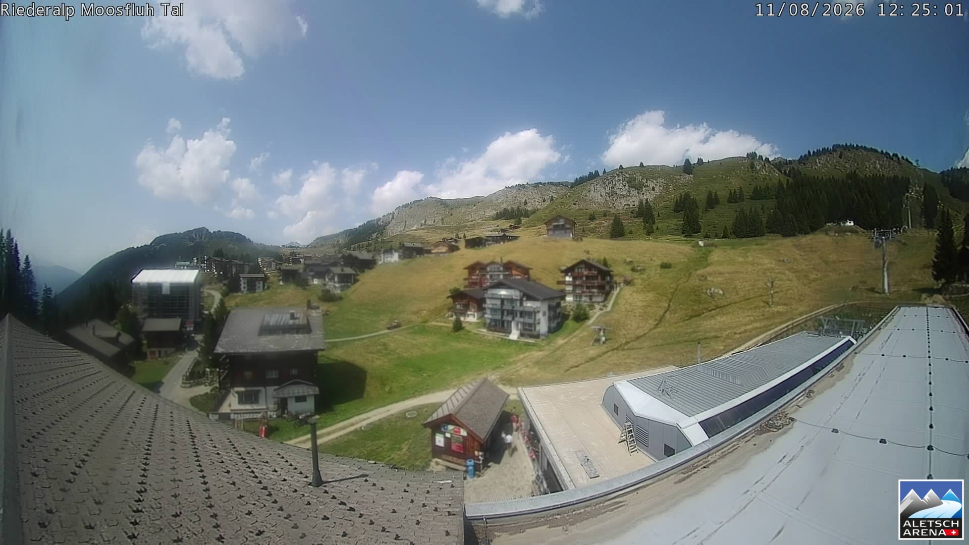 Archiv Foto Webcam Riederalp: Dorfmitte