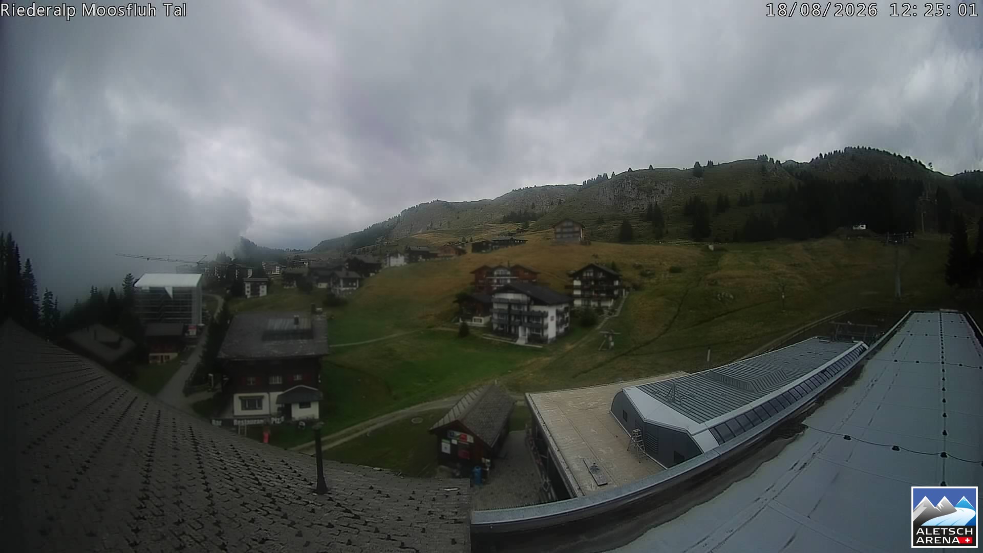Archiv Foto Webcam Riederalp: Dorfmitte