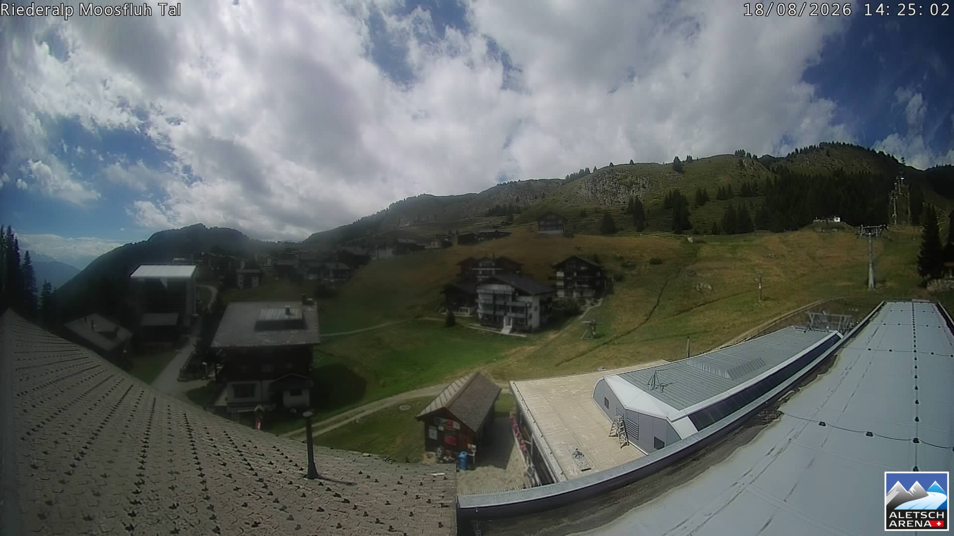 Archiv Foto Webcam Riederalp: Dorfmitte
