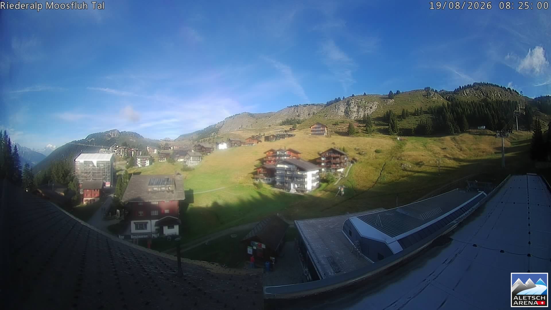 Archiv Foto Webcam Riederalp: Dorfmitte