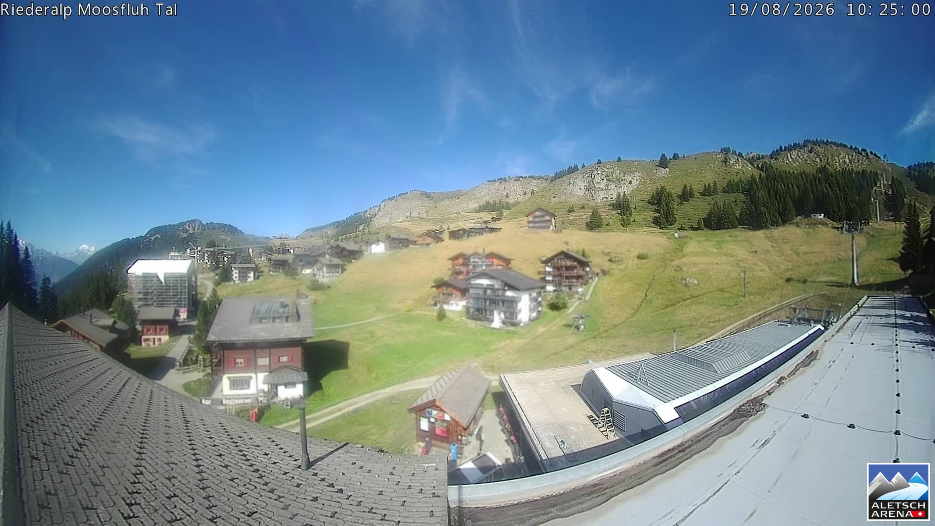 Archiv Foto Webcam Riederalp: Dorfmitte