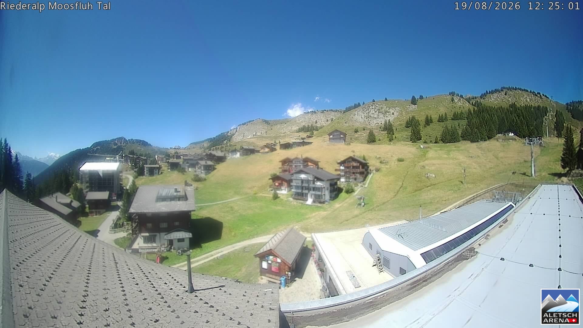 Archiv Foto Webcam Riederalp: Dorfmitte