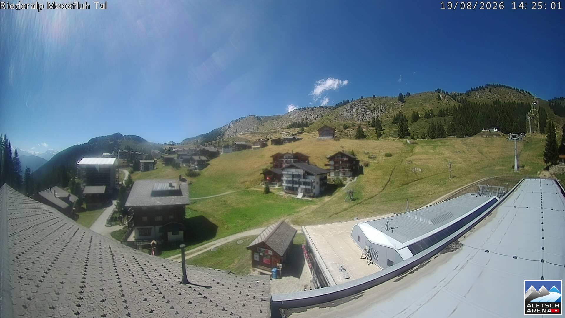 Archiv Foto Webcam Riederalp: Dorfmitte
