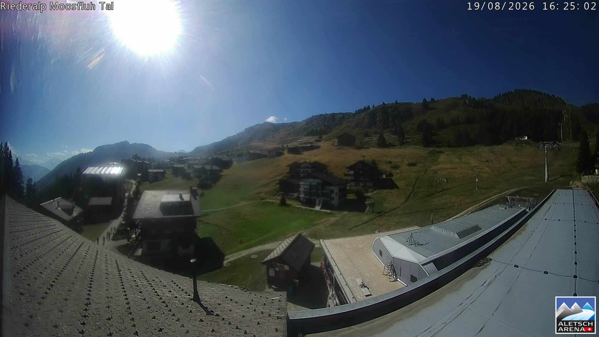 Archiv Foto Webcam Riederalp: Dorfmitte
