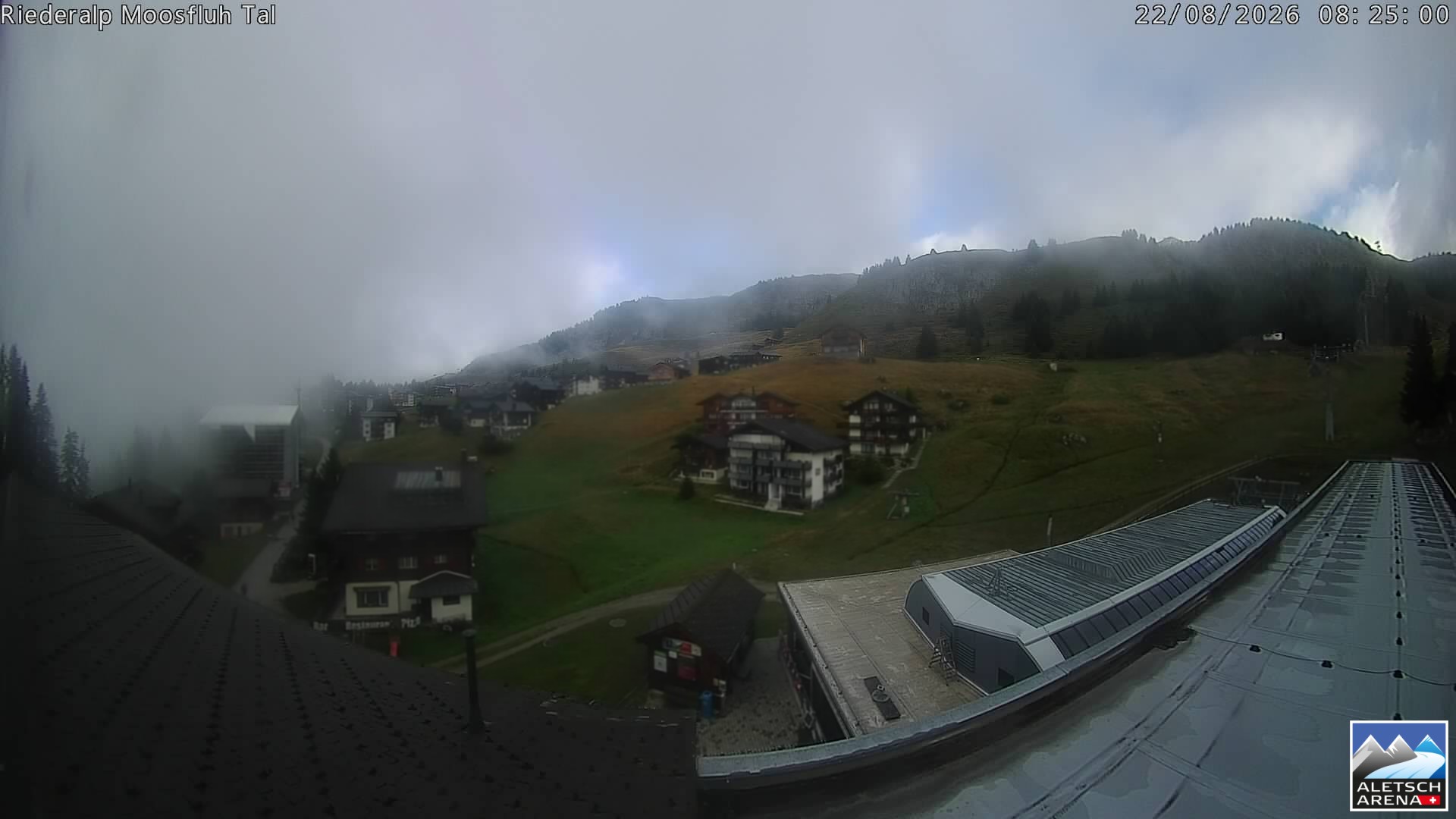 Archiv Foto Webcam Riederalp: Dorfmitte