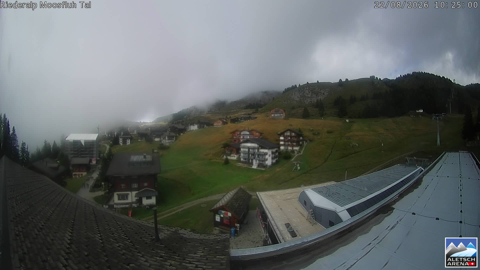 Archiv Foto Webcam Riederalp: Dorfmitte