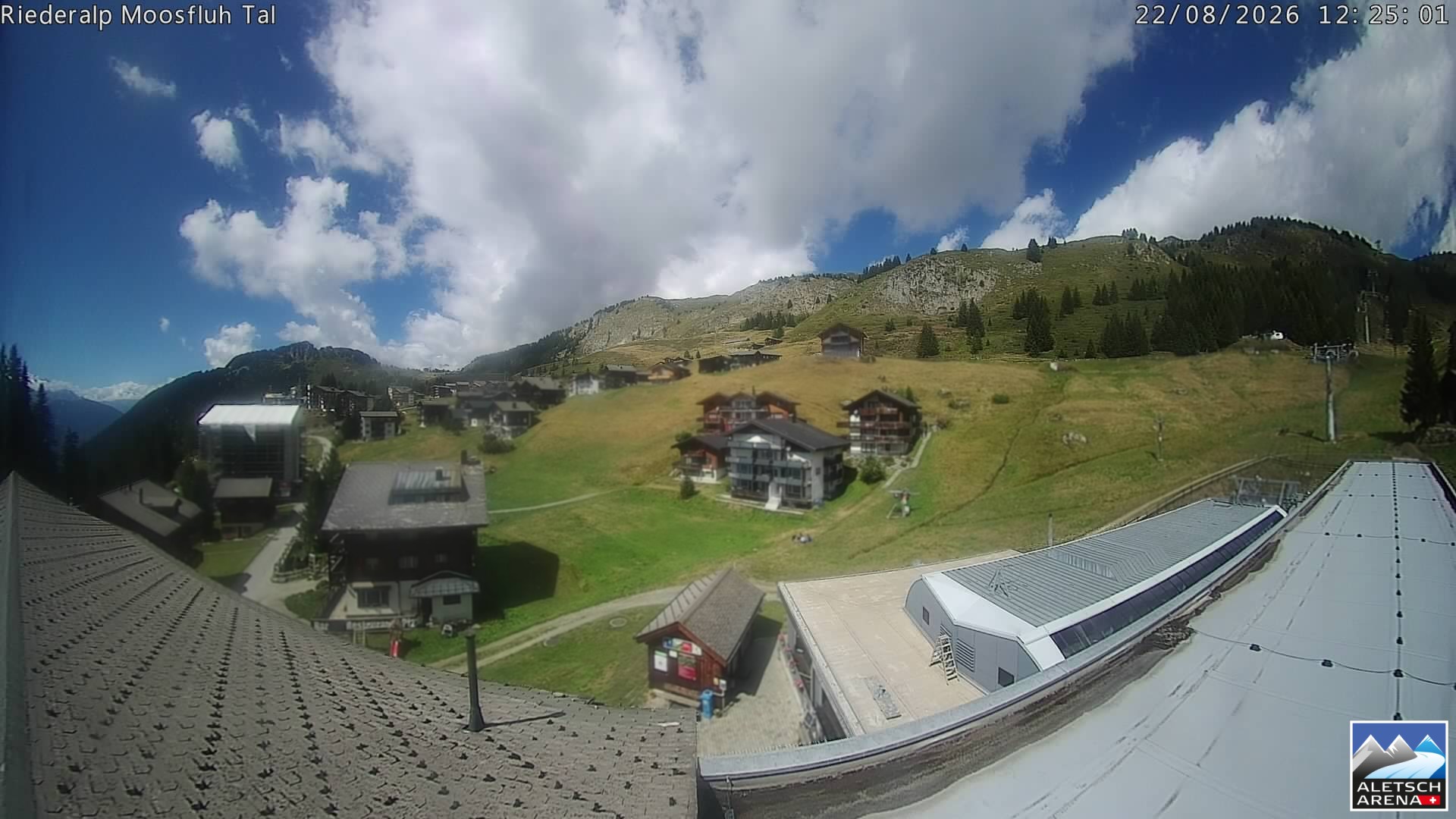 Archiv Foto Webcam Riederalp: Dorfmitte