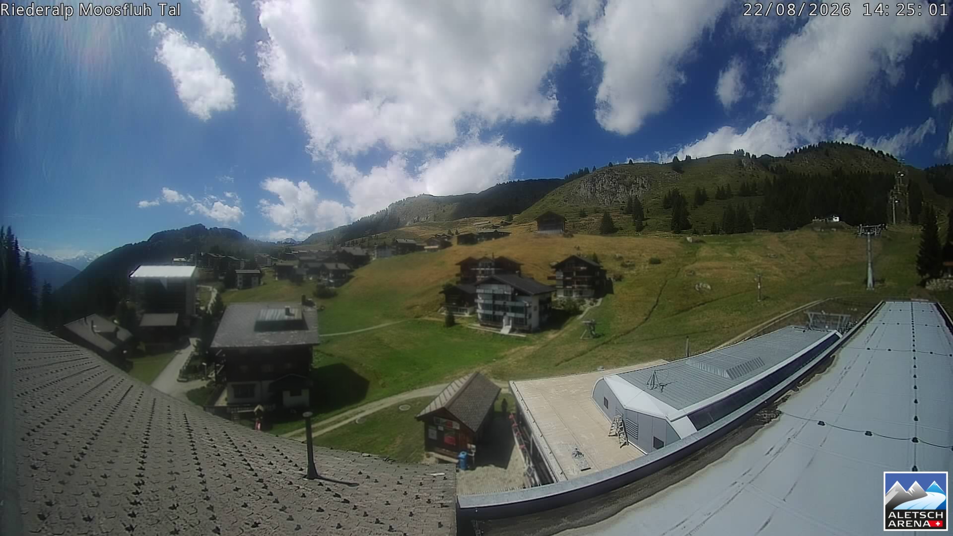 Archiv Foto Webcam Riederalp: Dorfmitte