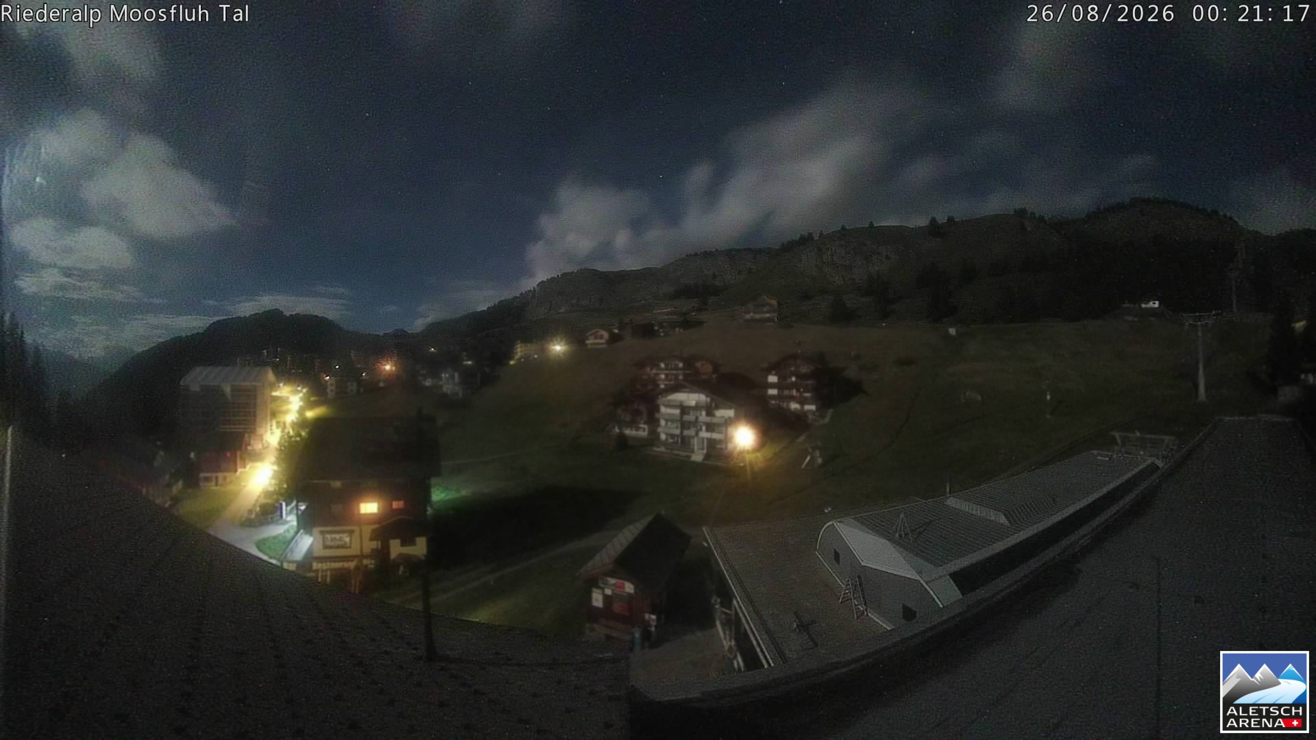 Archiv Foto Webcam Riederalp: Dorfmitte