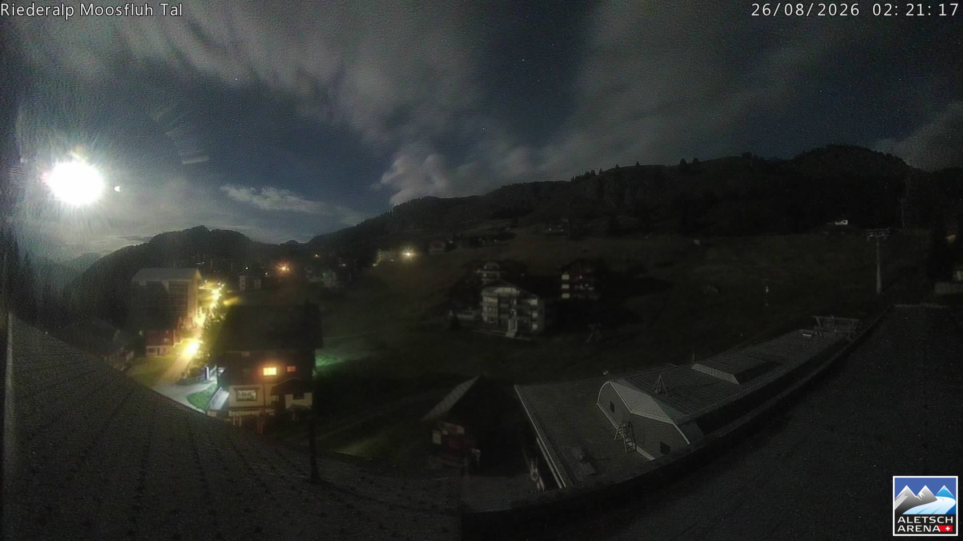 Archiv Foto Webcam Riederalp: Dorfmitte