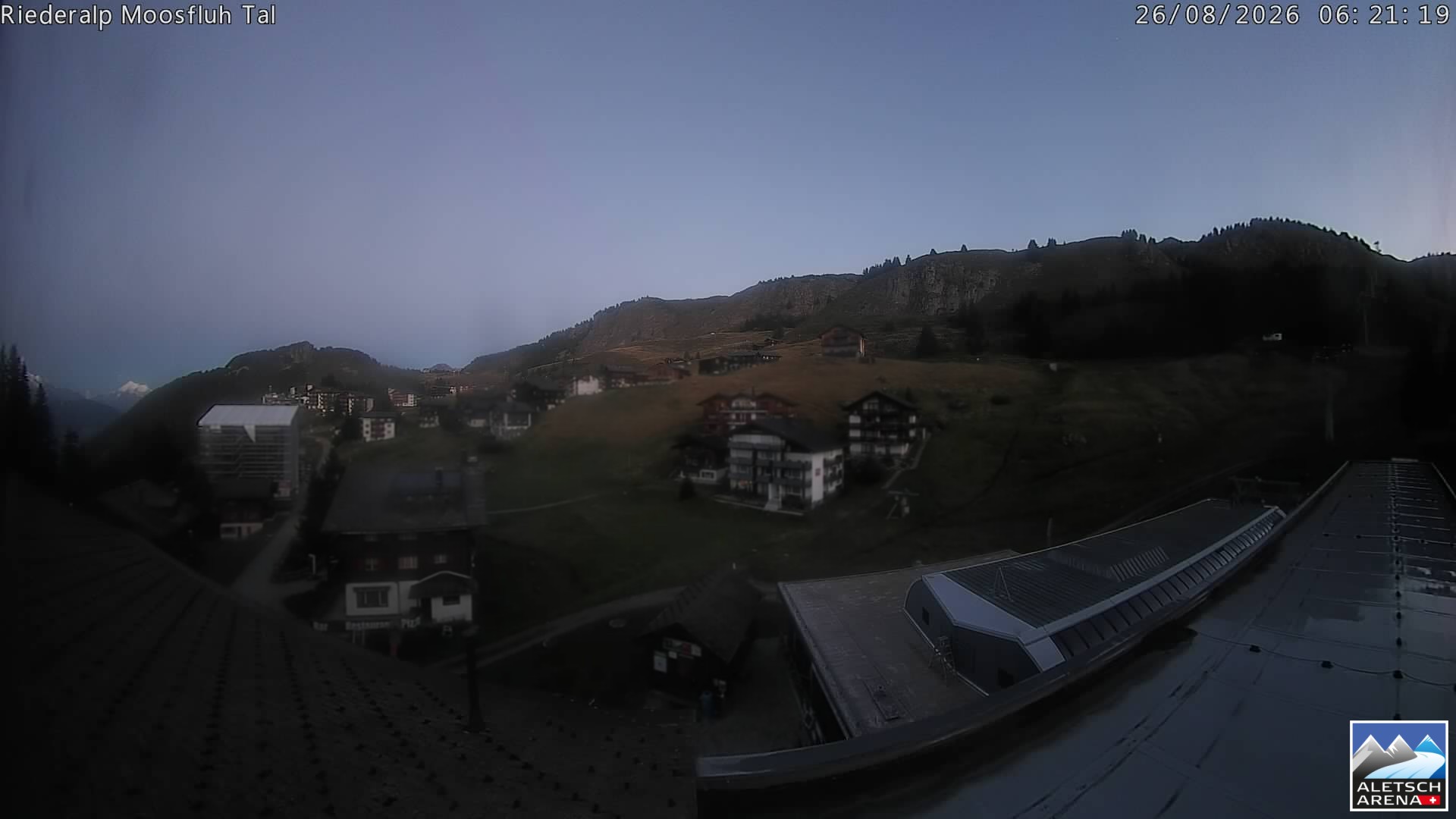 Archiv Foto Webcam Riederalp: Dorfmitte