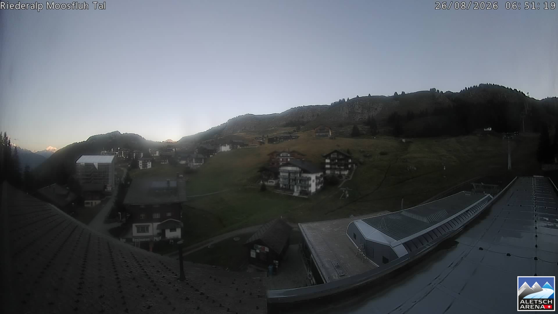 Archiv Foto Webcam Riederalp: Dorfmitte