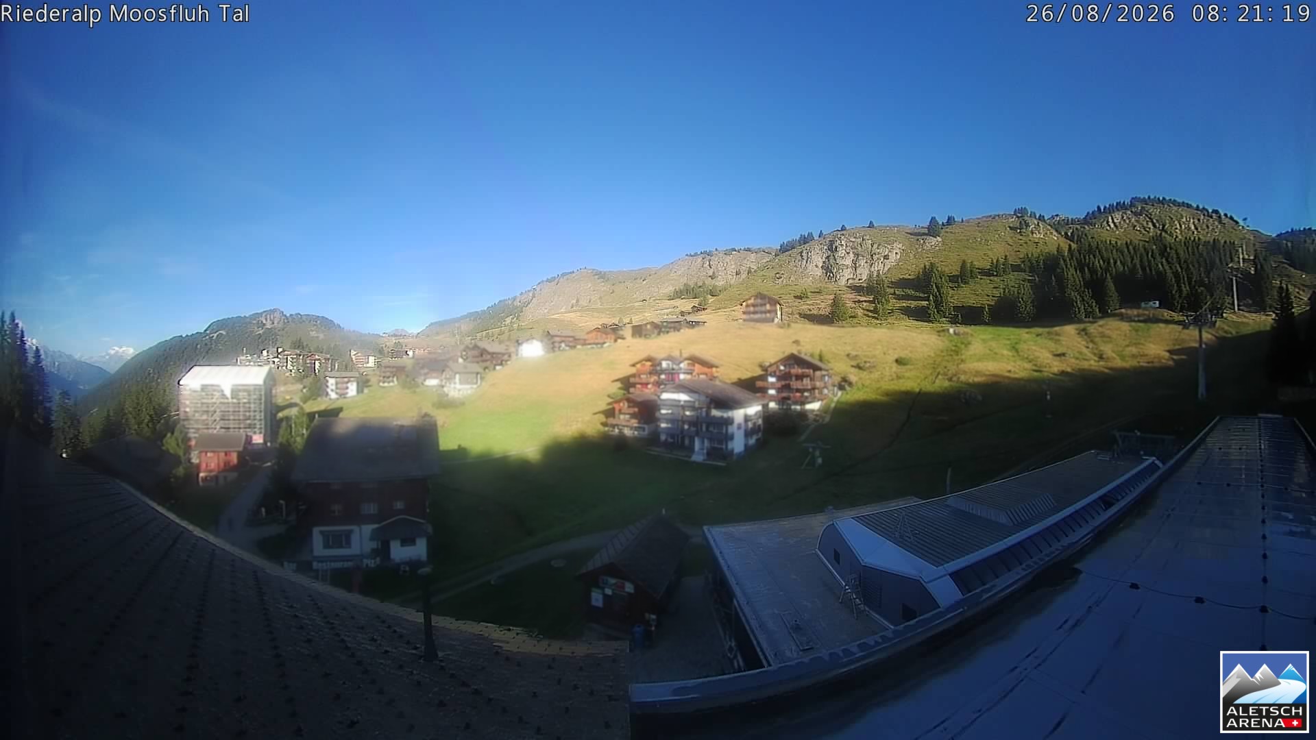 Archiv Foto Webcam Riederalp: Dorfmitte