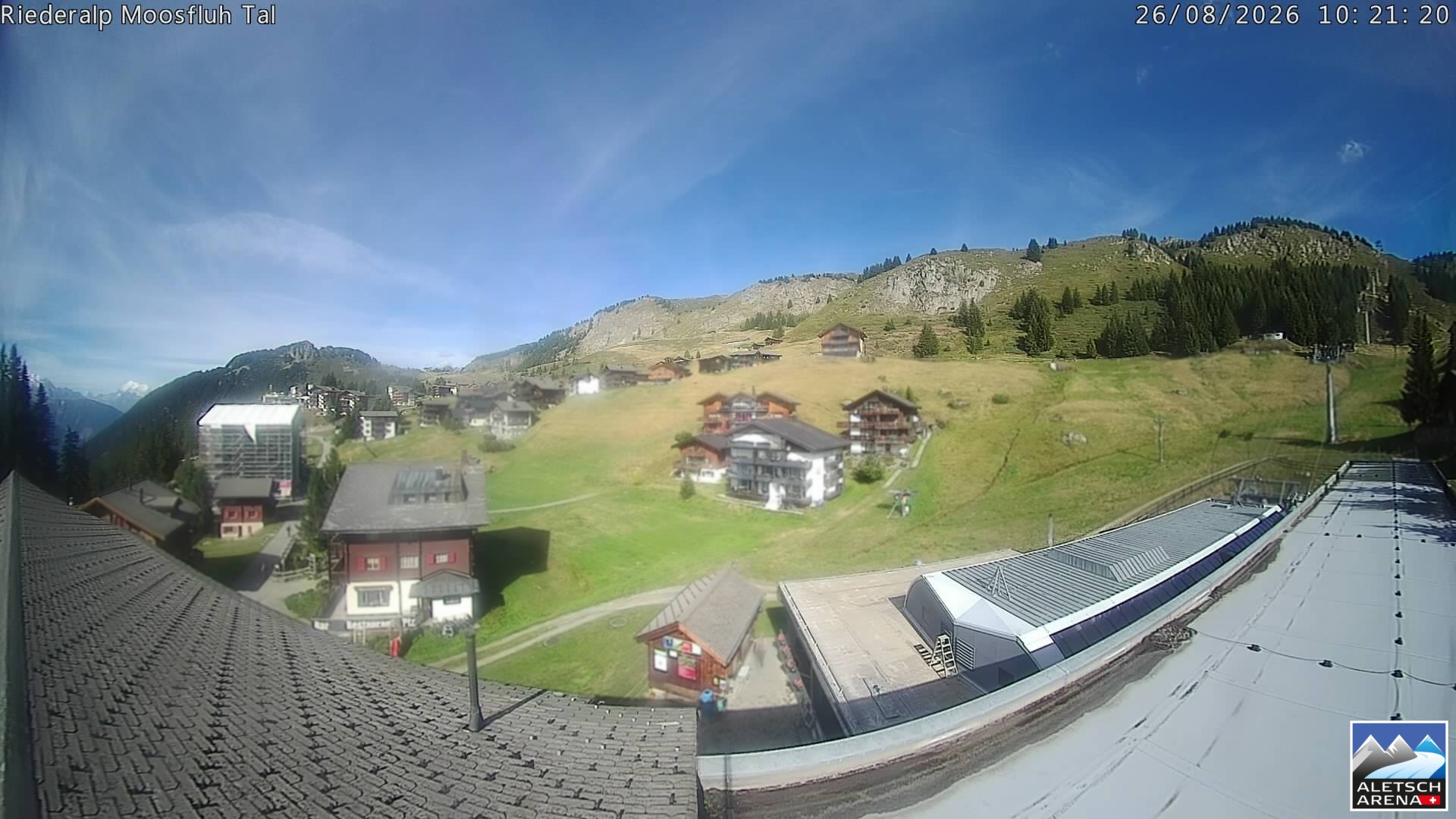Archiv Foto Webcam Riederalp: Dorfmitte