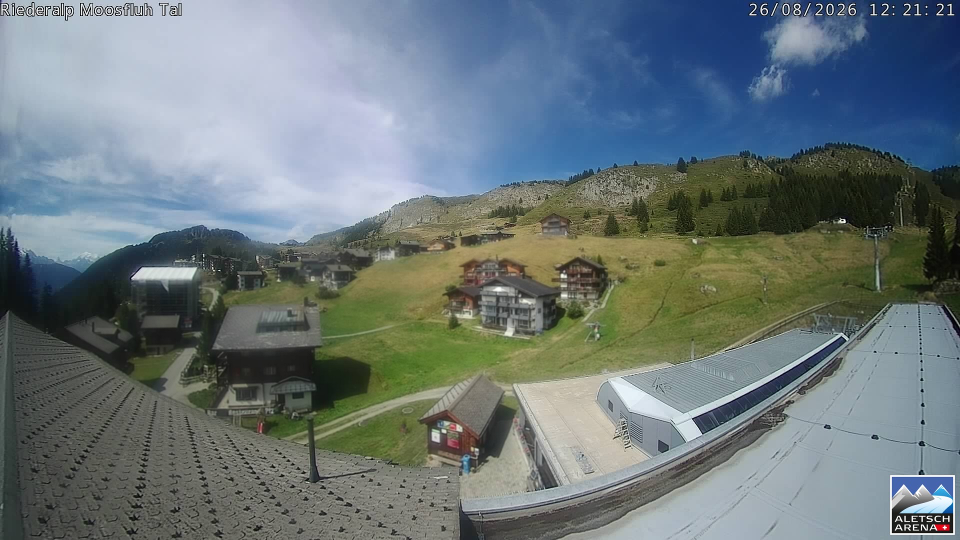 Archiv Foto Webcam Riederalp: Dorfmitte