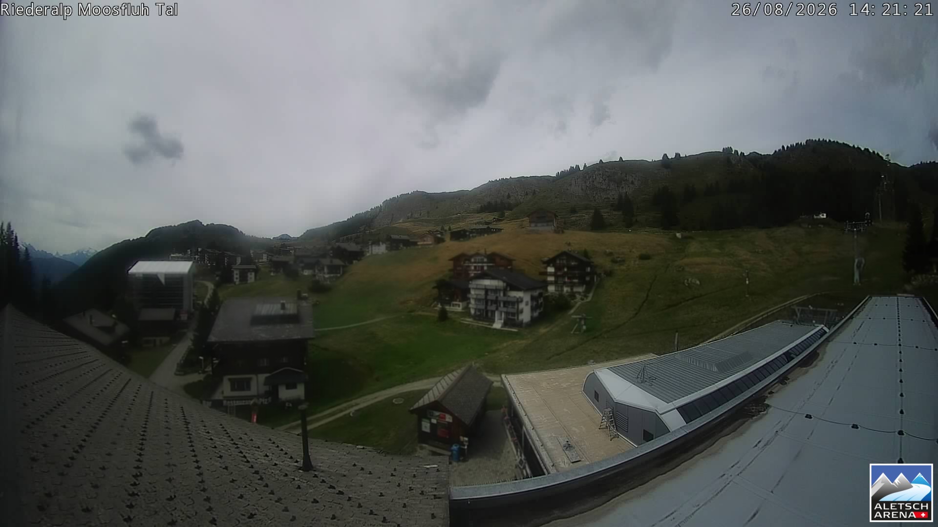 Archiv Foto Webcam Riederalp: Dorfmitte