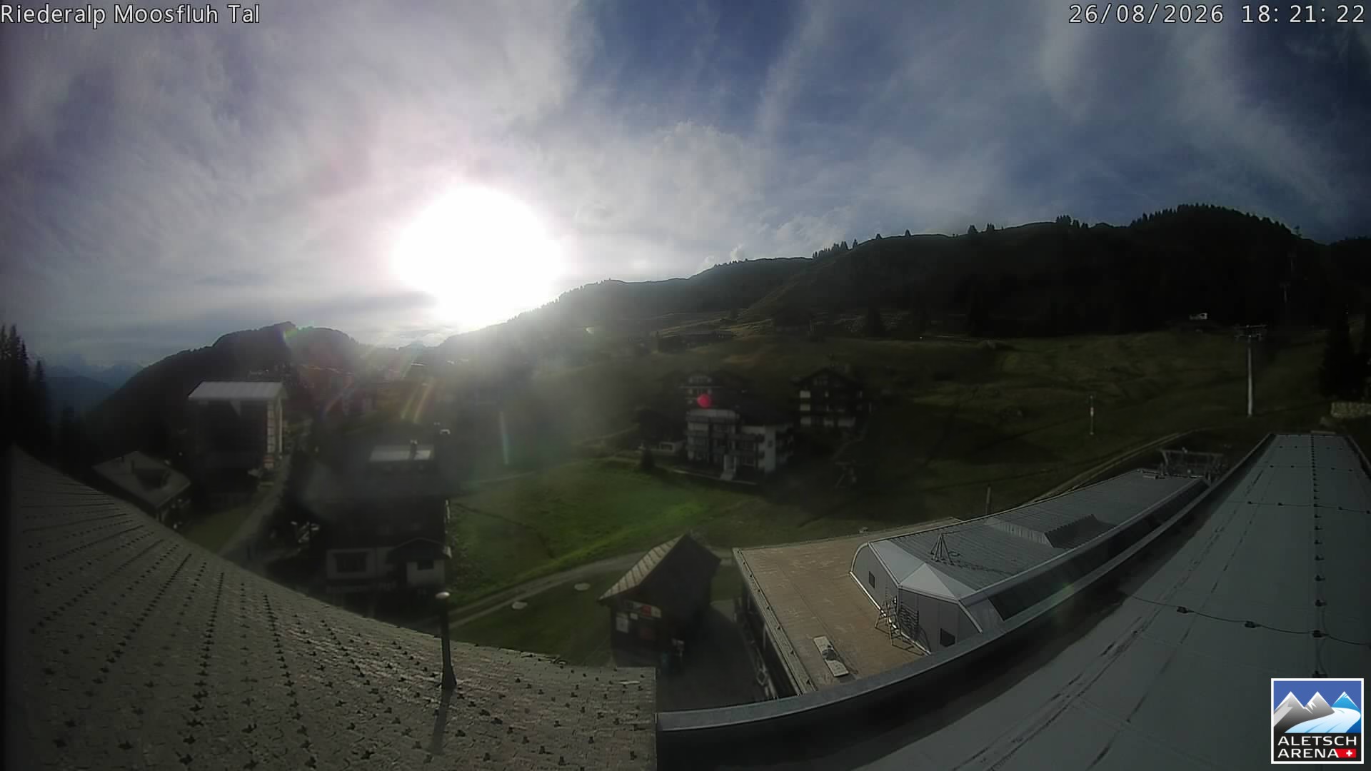 Archiv Foto Webcam Riederalp: Dorfmitte