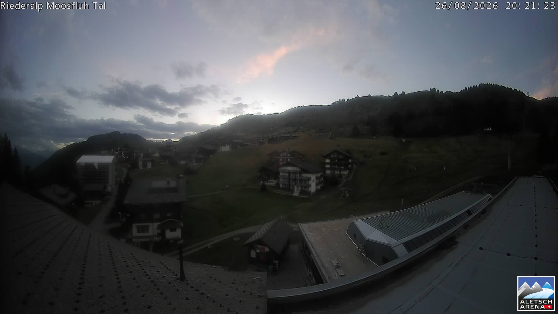 Archiv Foto Webcam Riederalp: Dorfmitte
