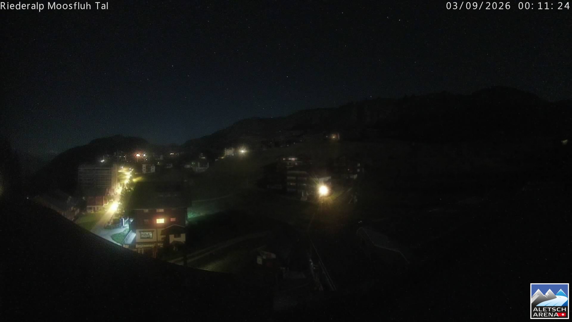 Archiv Foto Webcam Riederalp: Dorfmitte