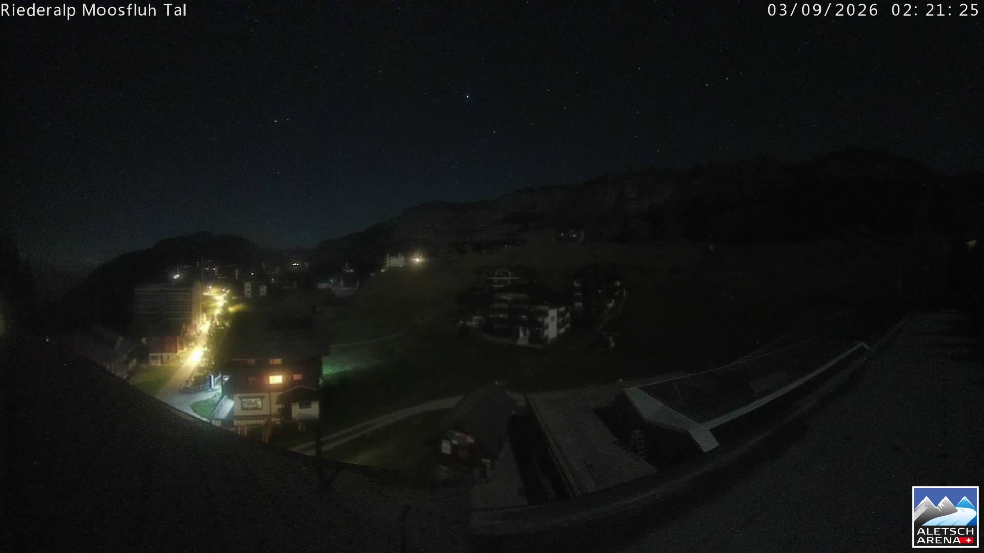 Archiv Foto Webcam Riederalp: Dorfmitte