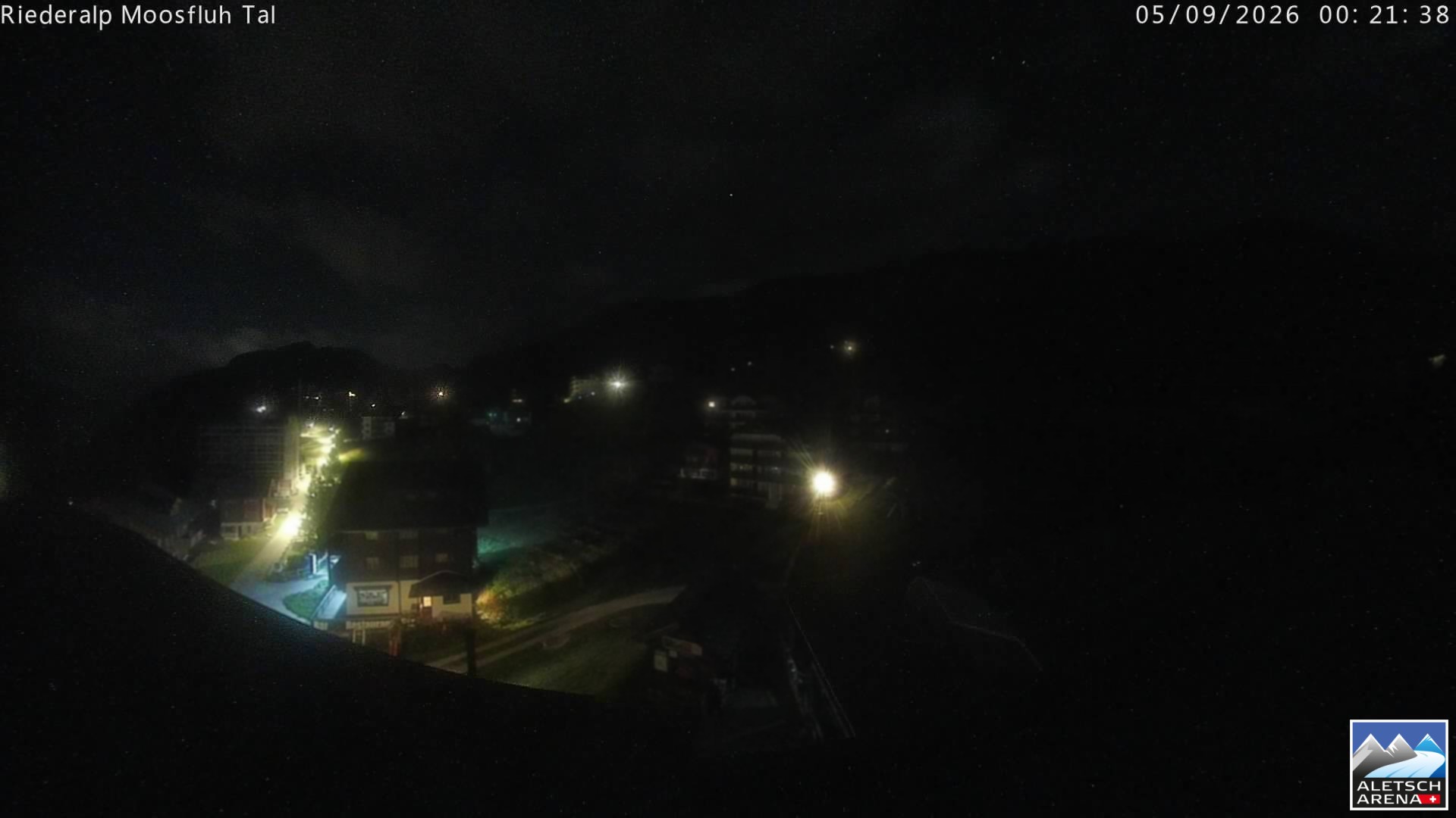 Archiv Foto Webcam Riederalp: Dorfmitte