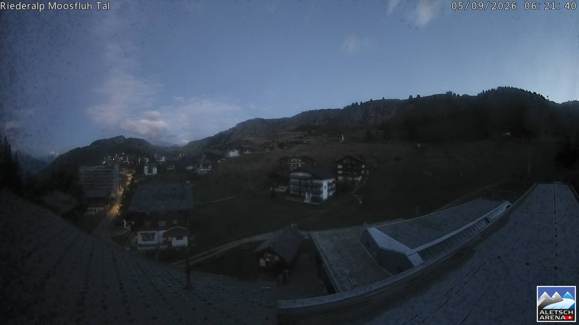 Archiv Foto Webcam Riederalp: Dorfmitte