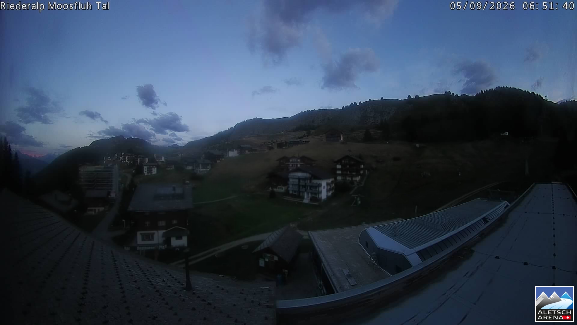 Archiv Foto Webcam Riederalp: Dorfmitte