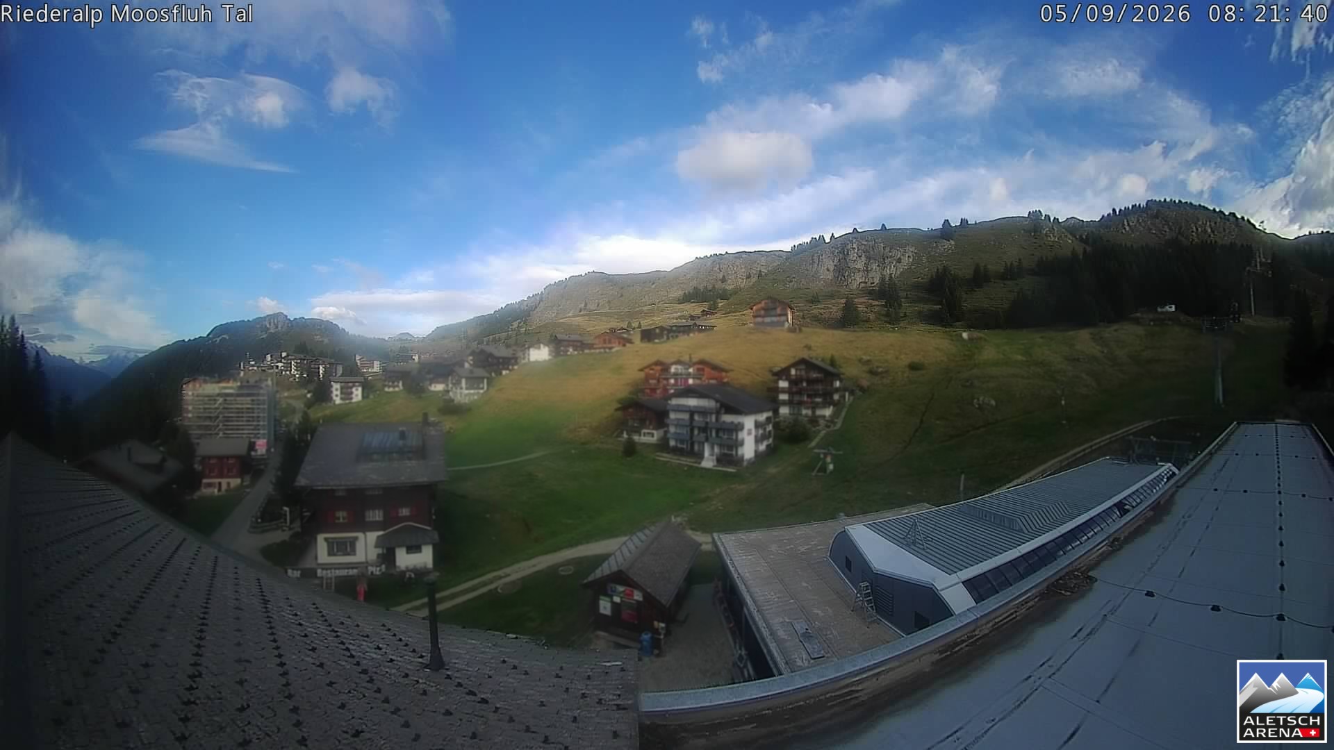 Archiv Foto Webcam Riederalp: Dorfmitte