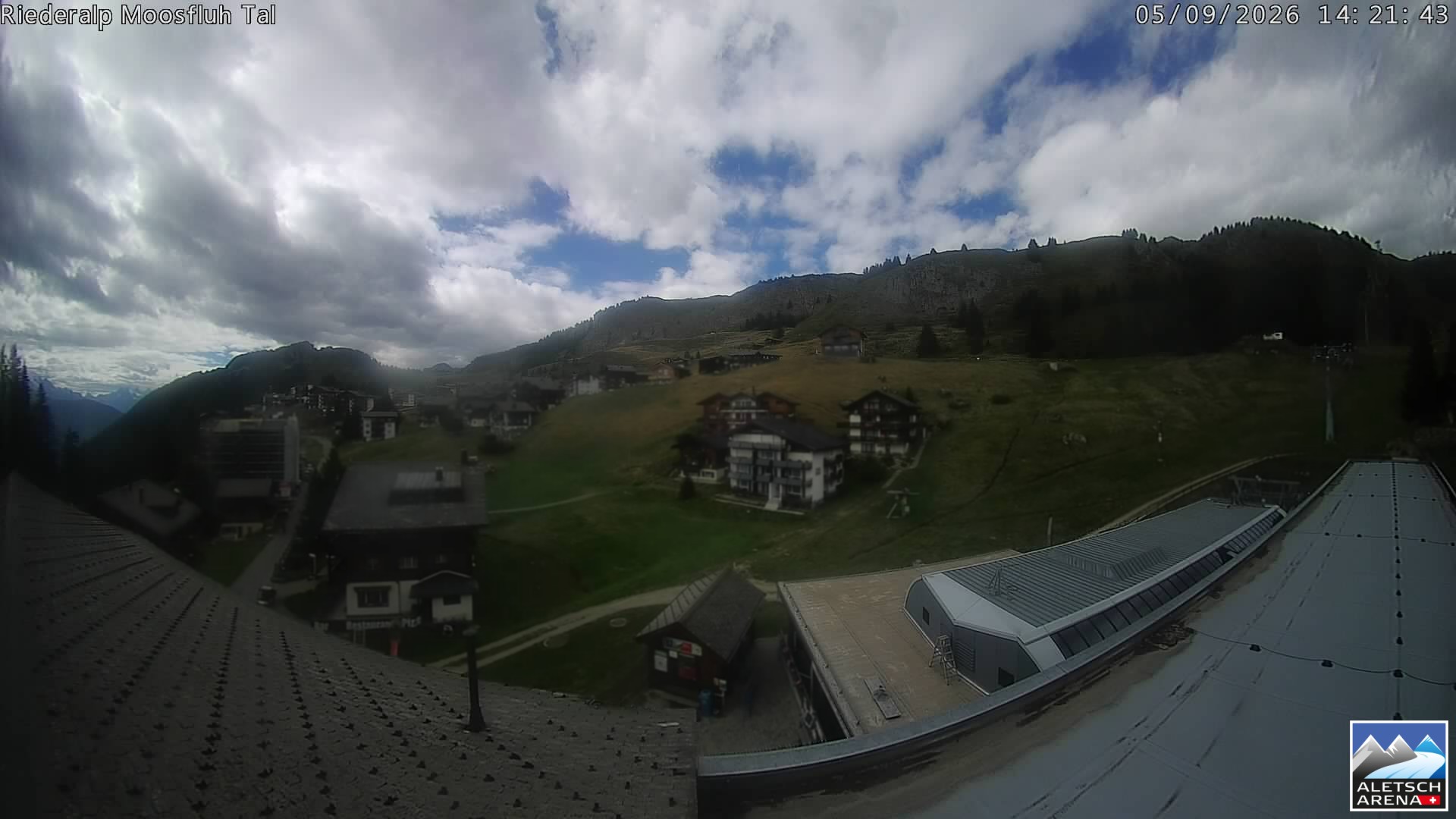 Archiv Foto Webcam Riederalp: Dorfmitte
