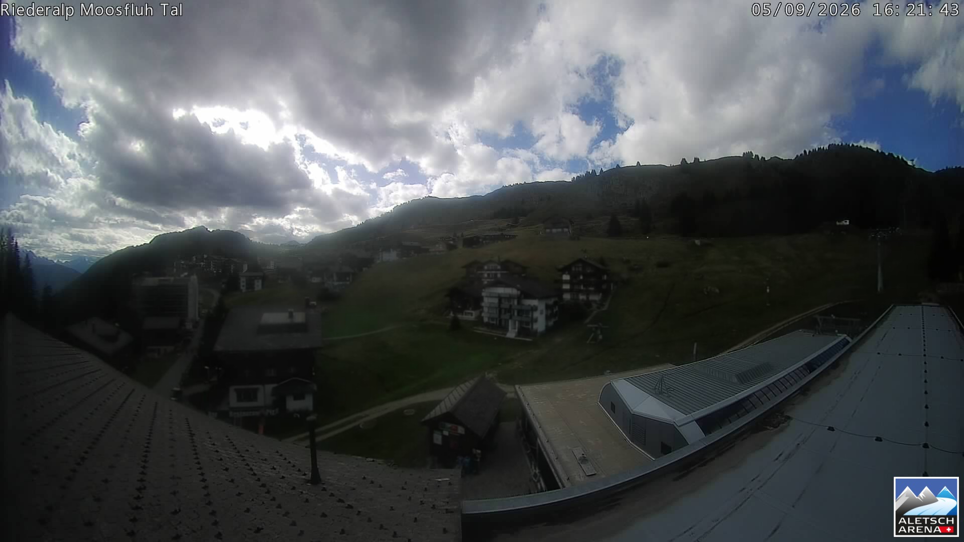 Archiv Foto Webcam Riederalp: Dorfmitte
