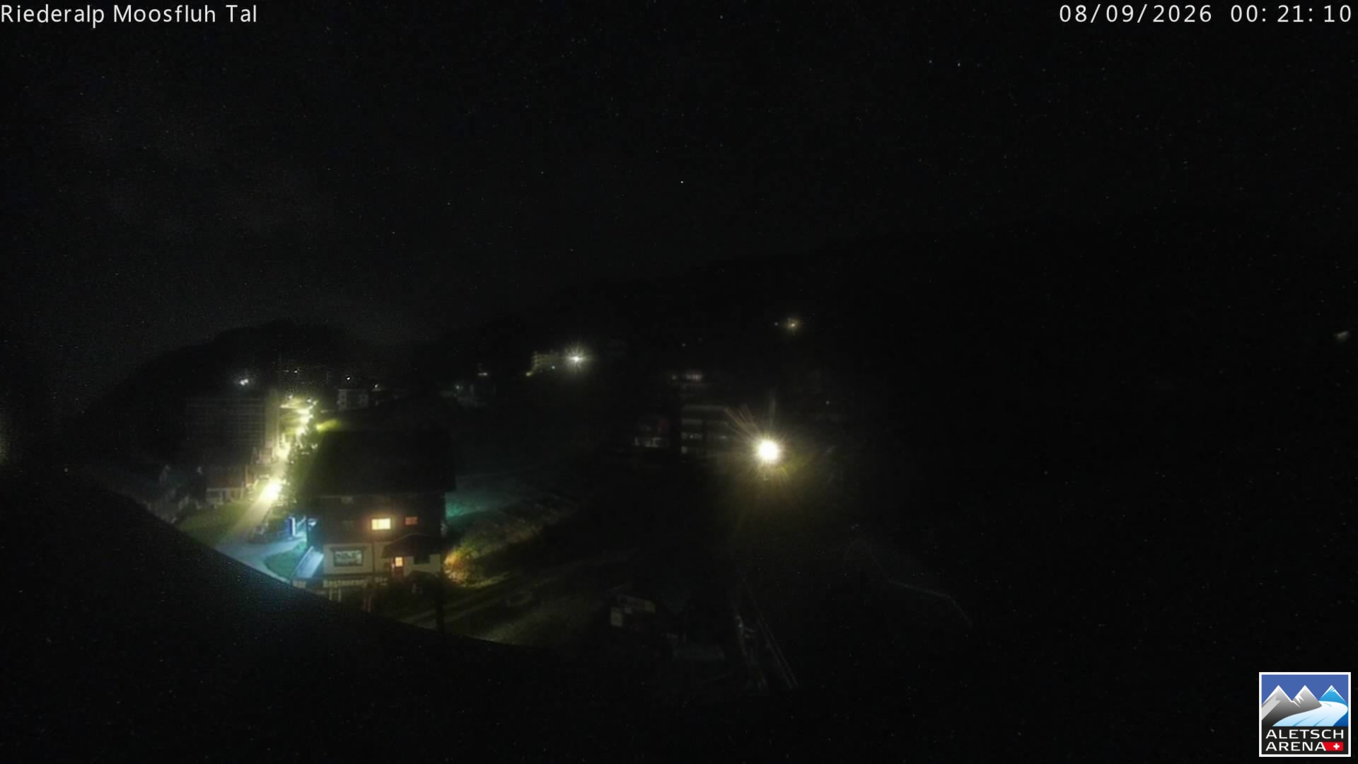 Archiv Foto Webcam Riederalp: Dorfmitte
